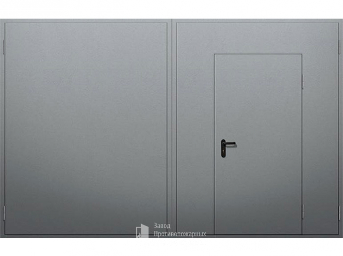 Фото «Распашные ворота с калиткой №3» в Мытищам