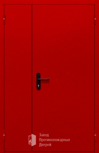 Фото двери «Полуторная глухая (красная)» в Мытищам