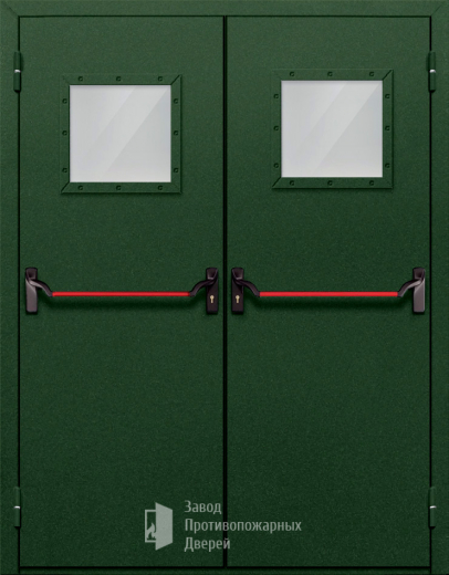 Фото двери «Двупольная со стеклом и антипаникой №59» в Мытищам