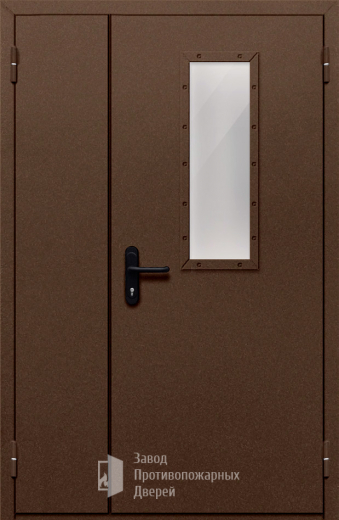 Фото двери «Полуторная со стеклом №28» в Мытищам
