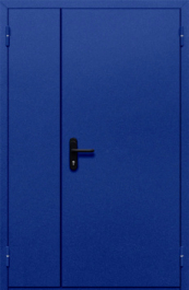Фото двери «Полуторная глухая (синяя)» в Мытищам