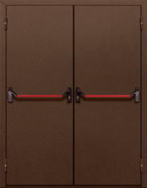 Фото двери «Двупольная глухая с антипаникой №18» в Мытищам