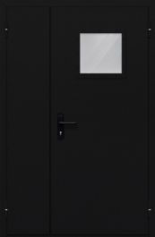 Фото двери «Полуторная со стеклом №84» в Мытищам