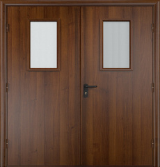Фото двери «Двупольная МДФ со стеклом EI-30» в Мытищам