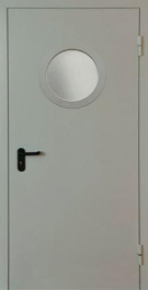 Фото двери «Однопольная с круглым стеклом EI-30» в Мытищам
