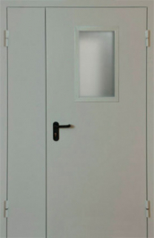 Фото двери «Полуторная со стеклом EI-30» в Мытищам