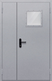 Фото двери «Полуторная со стеклопакетом» в Мытищам