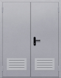 Фото двери «Двупольная с решеткой» в Мытищам