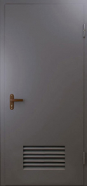 Фото двери «Техническая дверь №3 однопольная с вентиляционной решеткой» в Мытищам