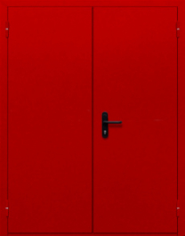 Фото двери «Двупольная глухая (красная)» в Мытищам